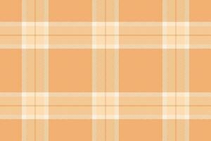 Prüfer Vektor Textur Stoff, linear Hintergrund prüfen nahtlos. viele Textil- Plaid Muster Tartan im Orange und sandig braun Farben.