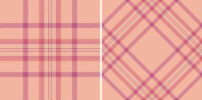 Textil- Tartan Stoff von Vektor Muster Hintergrund mit ein Textur nahtlos prüfen Plaid.