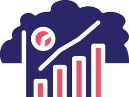 Wolke Statistiken Vektor Symbol