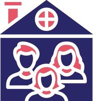 Familie Zuhause Vektor Symbol