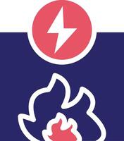 Feuer Energie Vektor Symbol