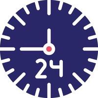 24-Stunden-Vektorsymbol vektor