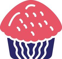 Cupcake-Vektor-Symbol vektor