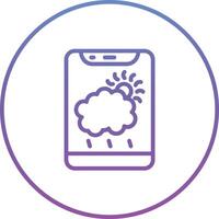 Wetter-App-Vektorsymbol vektor