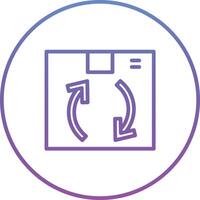 Paket recyceln Vektor Symbol