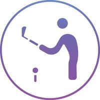 Golf Spieler Vektor Symbol