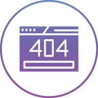 404-Fehlervektorsymbol vektor