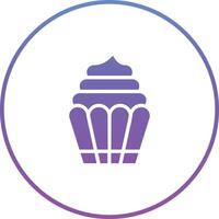 Cupcake-Vektor-Symbol vektor