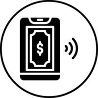 Vektorsymbol für mobile Zahlungen vektor