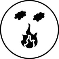 Vektorsymbol für Brandverschmutzung vektor