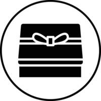 Geschenkbox-Vektorsymbol vektor