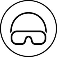 Schwimmen Brille Vektor Symbol