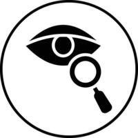 Auge Untersuchung Vektor Symbol