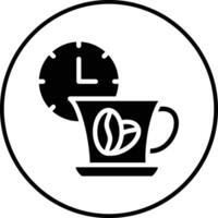 Kaffeezeit-Vektorsymbol vektor