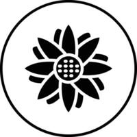 Symbol für Sonnenblumenvektor vektor