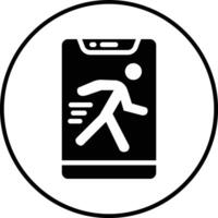 Jogging-Vektor-Symbol vektor