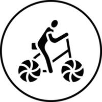 Radfahren Person Vektor Symbol