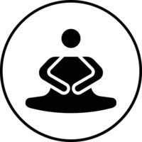 Symbol für Yoga-Vektor vektor