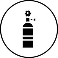 Sauerstofftank-Vektorsymbol vektor