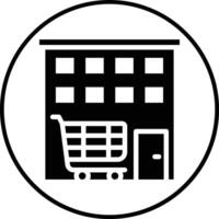 Supermarkt-Vektorsymbol vektor