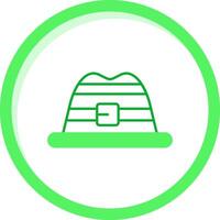 Hut Grün mischen Symbol vektor