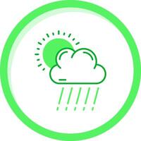 Regen Grün mischen Symbol vektor