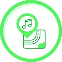 Konzert Grün mischen Symbol vektor