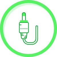 Audio- Kabel Grün mischen Symbol vektor