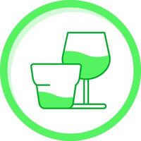 Glas Grün mischen Symbol vektor