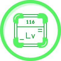 Livermorium Grün mischen Symbol vektor