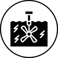 Ozean Energie Vektor Symbol