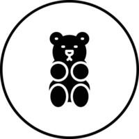 gummiartig Bär Vektor Symbol