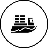 Frachtschiff-Vektorsymbol vektor