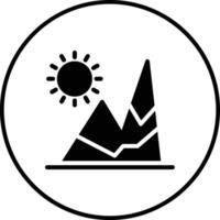 Winter Hügel Vektor Symbol