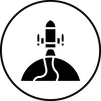 Rakete Erde Vektor Symbol