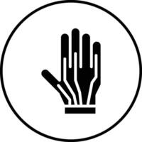 verdrahtet Handschuhe Vektor Symbol