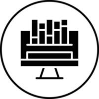 Vektorsymbol für Online-Bibliothek vektor