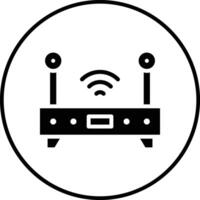 WLAN-Router-Vektorsymbol vektor