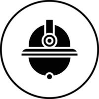 Feuerwehrmann Helm Vektor Symbol