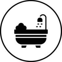 Badewanne-Vektor-Symbol vektor