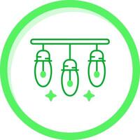 Beleuchtung Grün mischen Symbol vektor