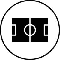 Fußballplatz-Vektor-Symbol vektor