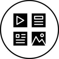 online Inhalt Vektor Symbol