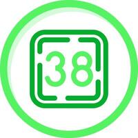 dreißig acht Grün mischen Symbol vektor