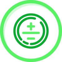 matematisk symbol grön blanda ikon vektor