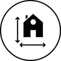 Haus Messung Vektor Symbol