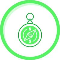 Kompass Grün mischen Symbol vektor