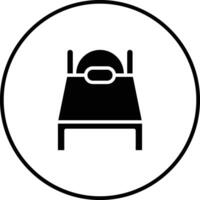 Bett-Vektor-Symbol vektor