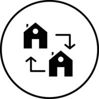 Haus Austausch Vektor Symbol