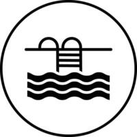 Schwimmbad-Vektor-Symbol vektor